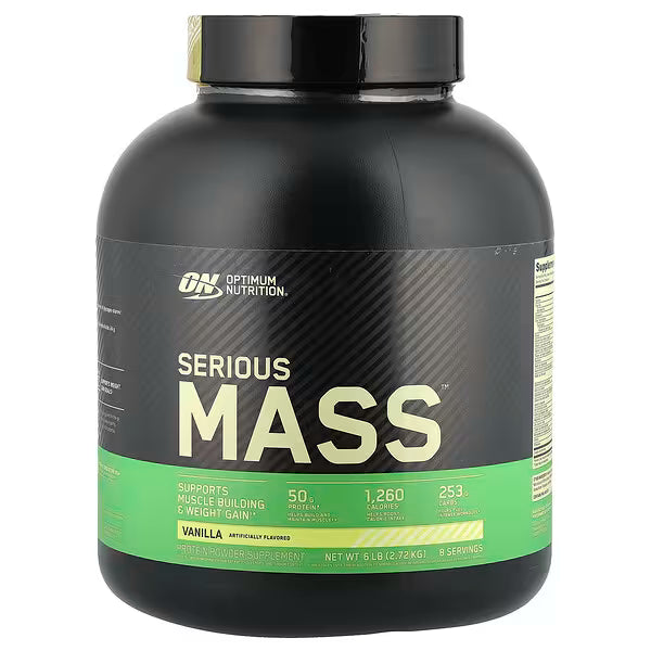 Optimum Nutrition Serious Mass™ Gainer — Vanilla, 6 lb (2.72 kg)